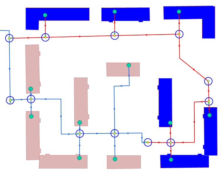 Отображение отключений на тематической раскраске