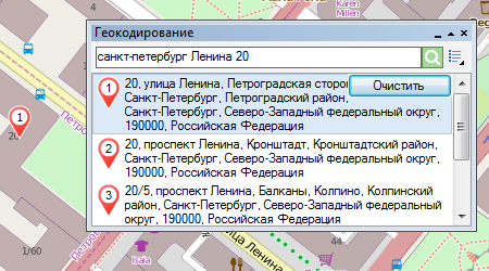 Результат поиска OpenStreetMap.org
