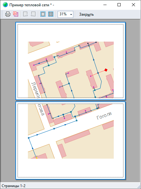 Просмотр перед печатью