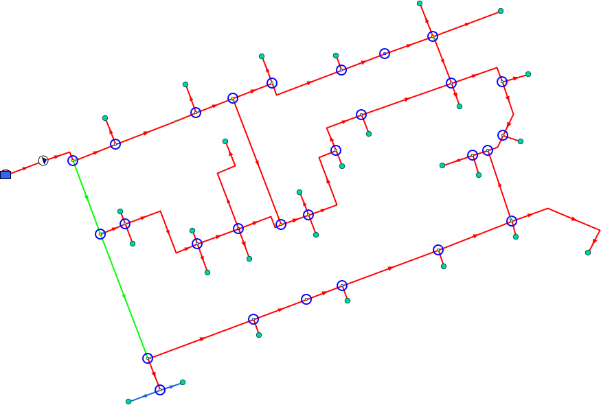 Окраска сети для выполнения конструкторского расчёта
