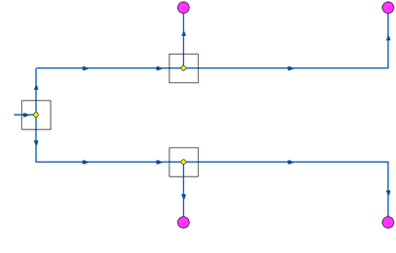 Схематичное изображение сети